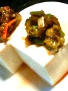 金山寺味噌とねぎの冷奴-レシピのメイン写真