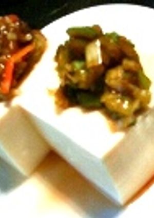 金山寺味噌とねぎの冷奴-レシピのメイン写真