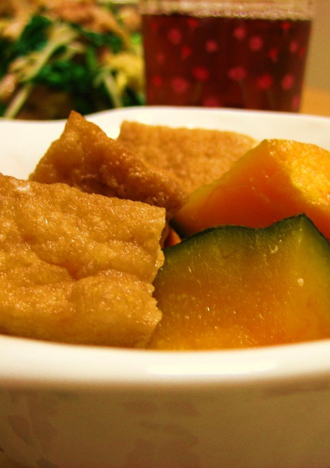 厚揚げとかぼちゃの煮物-レシピのメイン写真