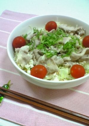 豆腐＆豚しゃぶサラダ♪-レシピのメイン写真
