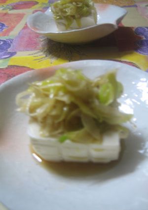 野菜を摂ろう大作戦！ねぎ塩ぽん酢ヤッコ-レシピのメイン写真