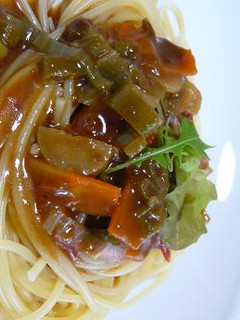 ハヤシソースでアレンジ野菜パスタ-レシピのメイン写真