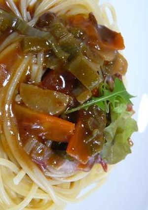 ハヤシソースでアレンジ野菜パスタ-レシピのメイン写真