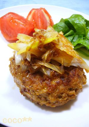 甘辛和風煮込み☆やわらかハンバーグ-レシピのメイン写真