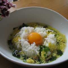 รูปของ Ｗ卵のスープ飯♪