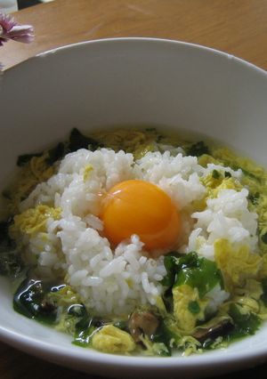 Ｗ卵のスープ飯♪-レシピのメイン写真