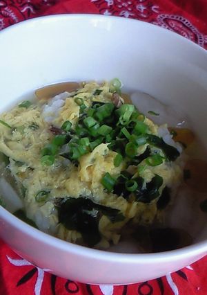 ごま油香る☆爽やかスープ飯-レシピのメイン写真