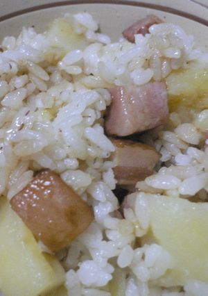 じゃがいもごはん with ベーコン-レシピのメイン写真