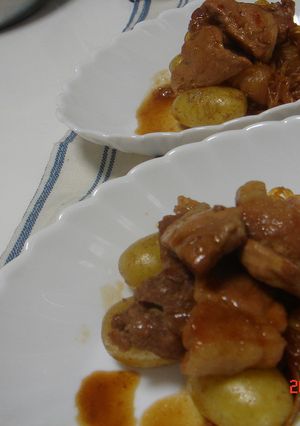 ホクホク新じゃがの豚炒め煮♪-レシピのメイン写真