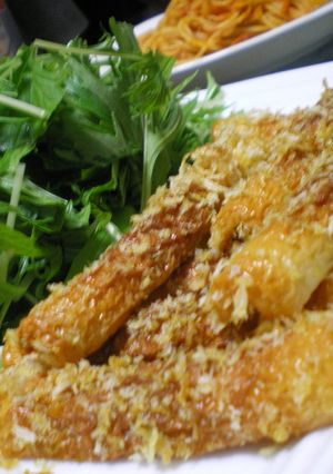 マヨネーズがつなぎ☆ちくわのパン粉焼き-レシピのメイン写真