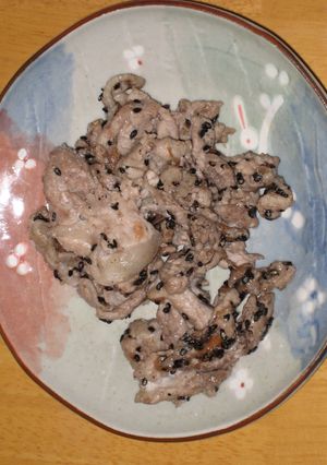 超簡単！豚肉の梅肉和え-レシピのメイン写真
