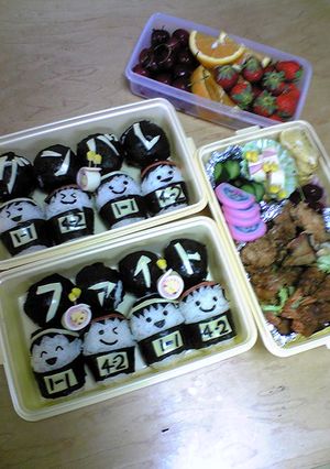 運動会！赤白キャラ弁　おにぎり　大集合-レシピのメイン写真