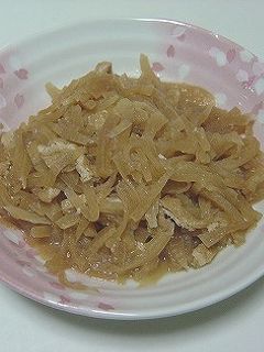 大根と油揚げの炒め煮☆-レシピのメイン写真