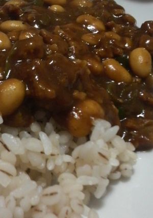 ＜簡単！早い！＞豆とひき肉の即席カレー！-レシピのメイン写真