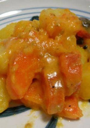 トマト煮＋チーズ　お弁当のおかず-レシピのメイン写真