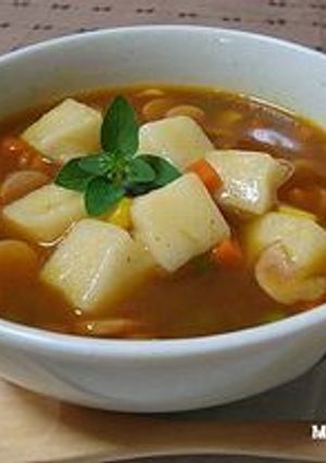 レンジで簡単おもちinカレースープ-レシピのメイン写真