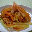 セロリとにんじんの明太きんぴら