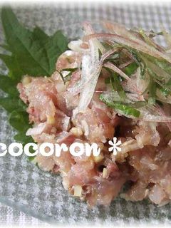 ★漁師料理!鯵 de なめろう★-レシピのメイン写真
