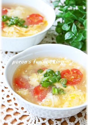 トマトと卵の酸辛湯（サンラータン）風-レシピのメイン写真