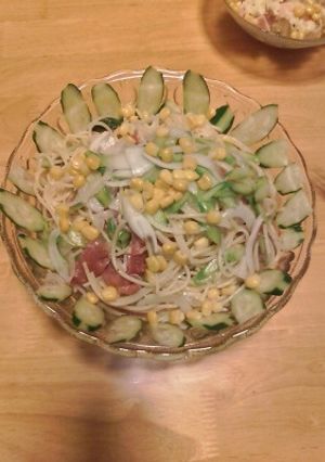 簡単生ハムとアスパラのサラダパスタ-レシピのメイン写真