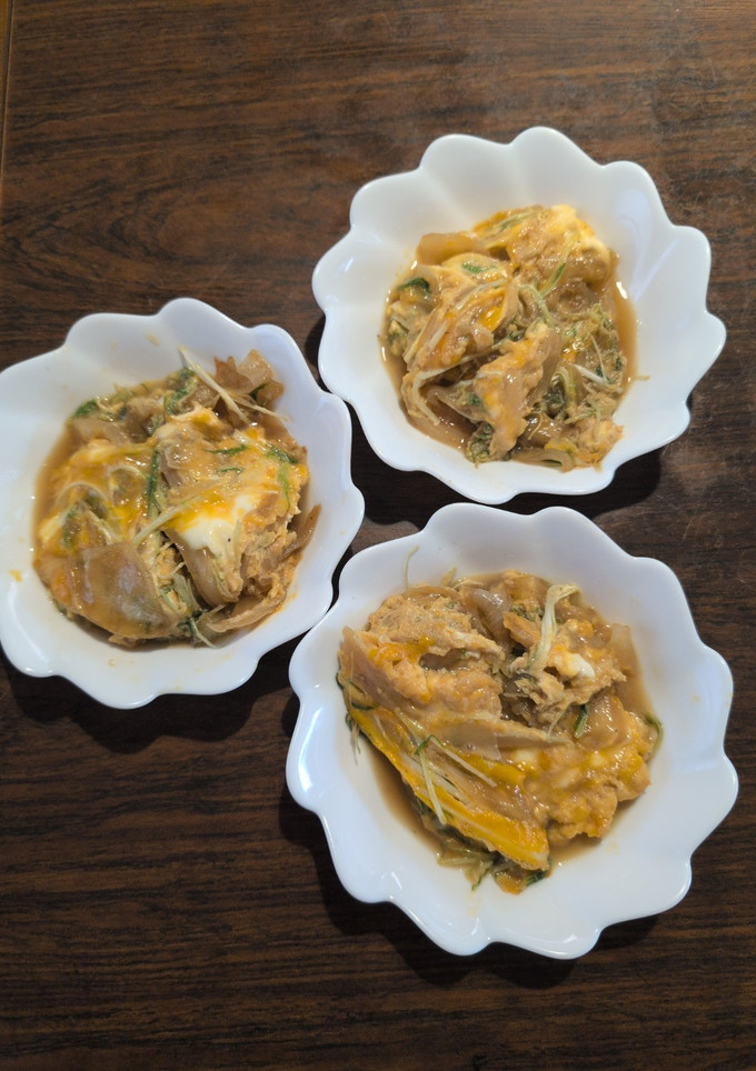 新玉葱と水菜の玉子とじ-レシピのメイン写真