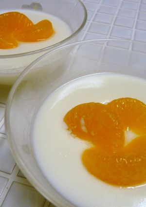 マシュマロと牛乳だけで☆とろとろ杏仁豆腐-レシピのメイン写真