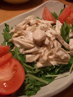 蒸し鶏のサラダ。-レシピのメイン写真