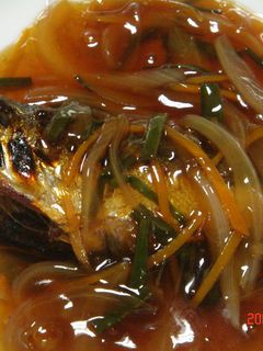 あじの野菜甘酢あんかけ-レシピのメイン写真