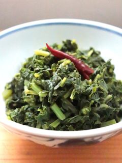 赤唐辛子がポイント★生の大根葉で佃煮-レシピのメイン写真
