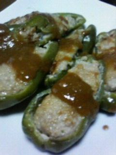 ヘルシーなピーマンの肉詰め-レシピのメイン写真