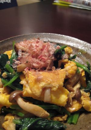 卵とほうれん草のバター醤油炒め♪-レシピのメイン写真