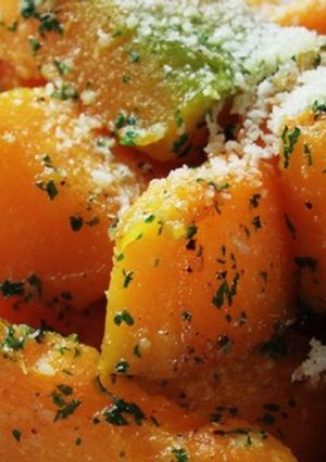 チーズ風味のかぼちゃの白ワイン蒸し-レシピのメイン写真