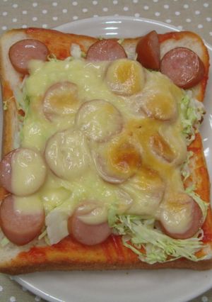とろけないチーズでピザトースト☆-レシピのメイン写真