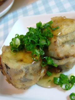 茄子のはさみ揚げあんかけ-レシピのメイン写真
