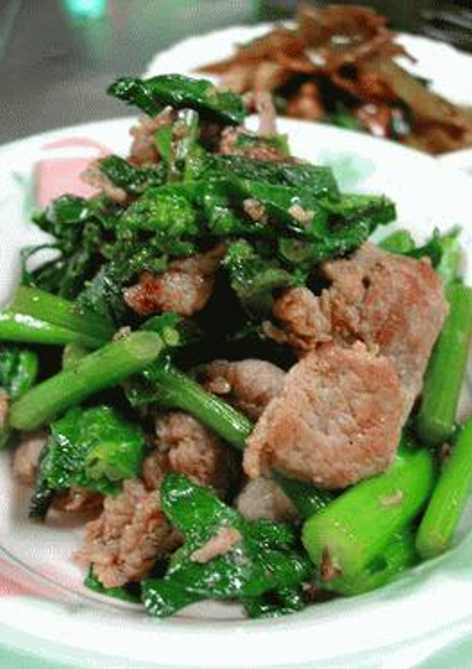 菜の花と豚肉のショウガ炒め-レシピのメイン写真