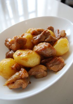 鶏とじゃが芋のてりてり炒め煮♪-レシピのメイン写真