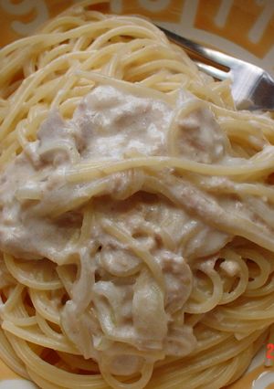 簡単ツナクリームパスタ-レシピのメイン写真