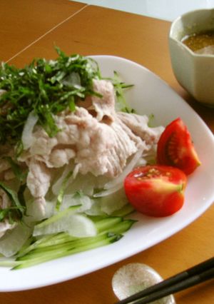 お肉柔らか☆初夏の冷しゃぶサラダ-レシピのメイン写真