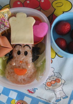 キャラ弁　簡単　バタ子さん　アンパンマン-レシピのメイン写真