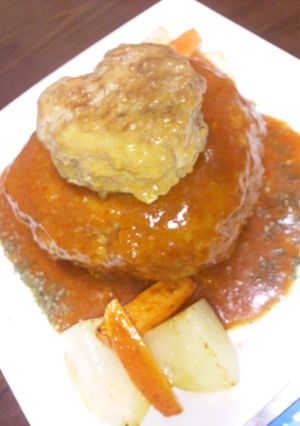 簡単☆ふわふわ煮込みハンバーグ★-レシピのメイン写真