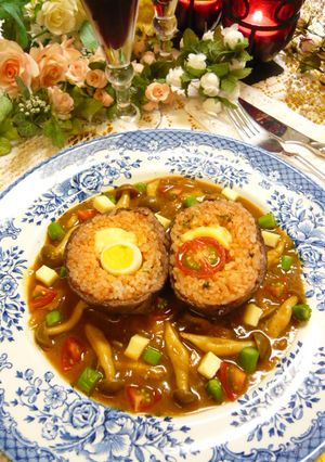ちょっとリッチ♪牛肉のライスボールカレー-レシピのメイン写真
