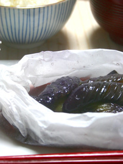 電子レンジで簡単茄子の煮物-レシピのメイン写真