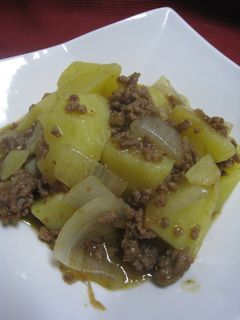 ♪新じゃがいもの和風カレーそぼろ煮♪-レシピのメイン写真