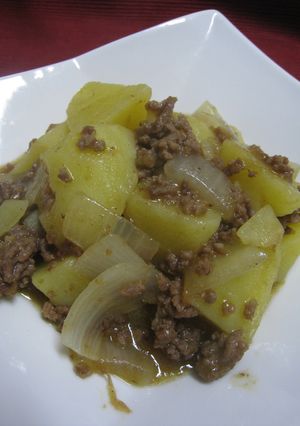 ♪新じゃがいもの和風カレーそぼろ煮♪-レシピのメイン写真