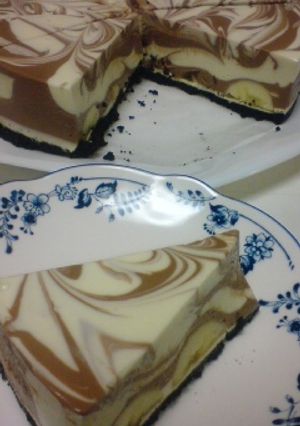 チョコバナナのマーブルレアチーズケーキ★-レシピのメイン写真