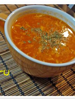 ふわふわたまごの中華トマトスープ-レシピのメイン写真