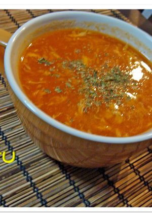 ふわふわたまごの中華トマトスープ-レシピのメイン写真