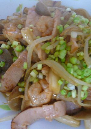 しめじ、えび、ハムのレモン照り炒め-レシピのメイン写真