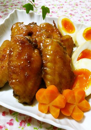 手羽先のスタミナ酢っぱ煮-レシピのメイン写真