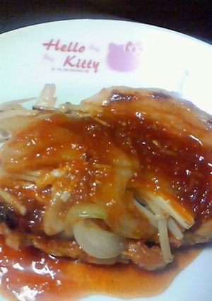 激うま！ﾛｰｽの玉ねぎだれ-レシピのメイン写真
